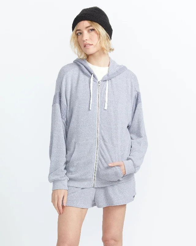 Lived in Lounge Frenchie Zip Hoodie - Denim