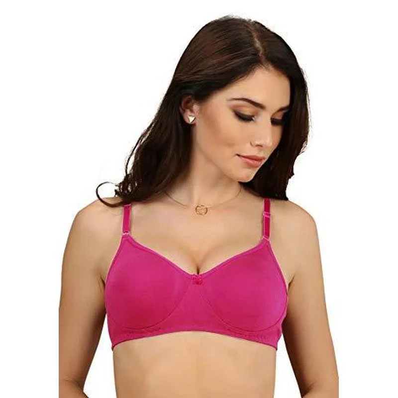 Cotton Non Padded Bra Pink for Girls