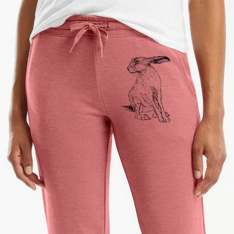 Black-tailed Jackrabbit - Lepus californicus - Women's Cali Wave Jogger Sweatpants