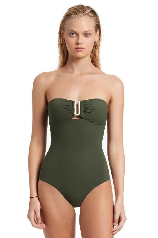 Jets J10789 Jets Jetset Bandeau One Piece Olive