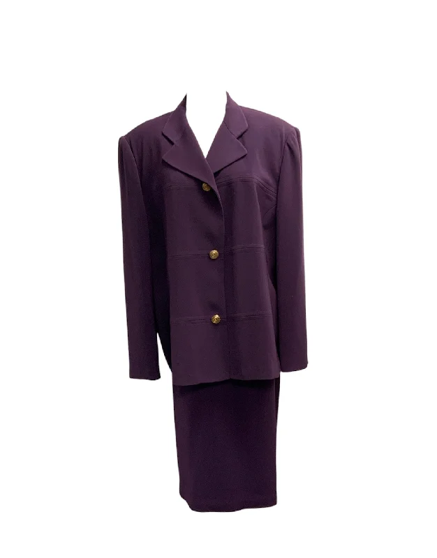 Valerie Stevens Women's 2pc Suit Purple 18W